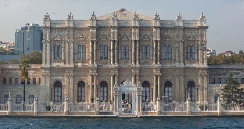 Dolmabahçe Palace on the shore of the Bosphorus